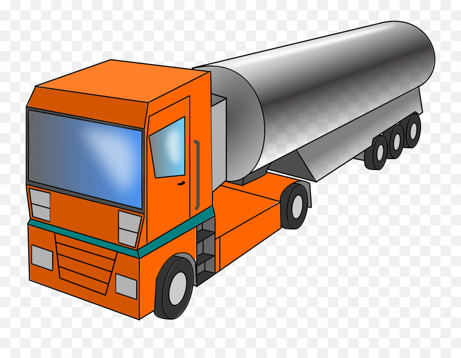 Milk Tank Truck Car Semi - Clipart Oil Tanker Truck Emoji,Semi Truck Clipart