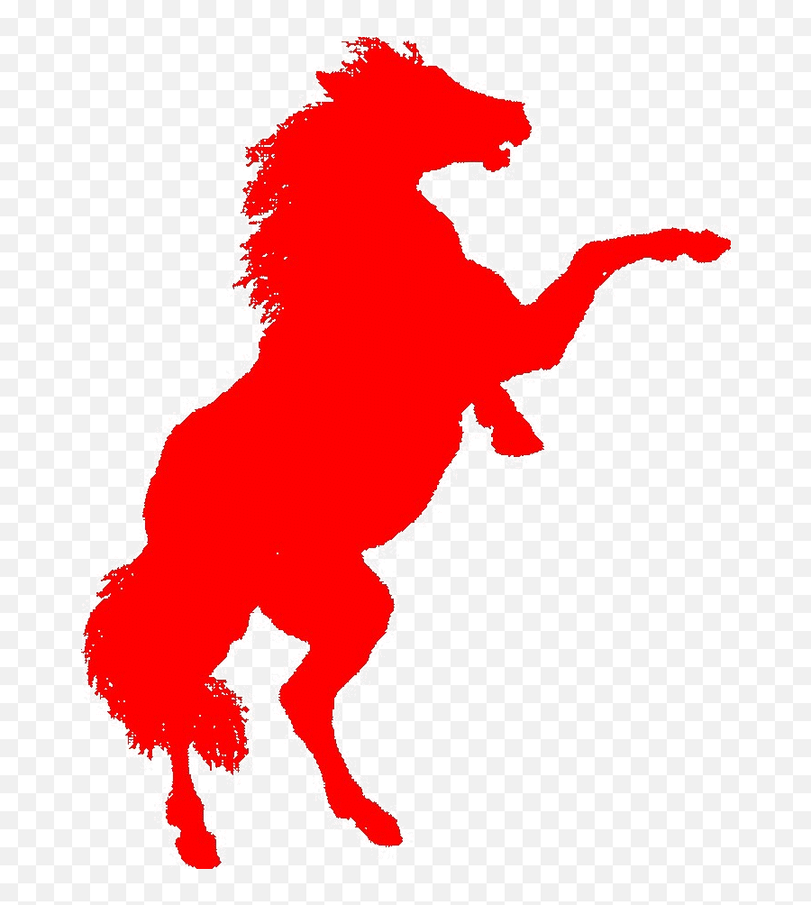 Running Mustang Clip Art - Red Horse Clipart Emoji,Mustang Clipart