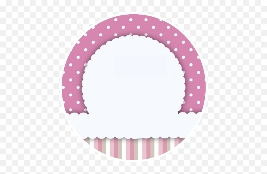 Pink Mauve Stripes Blank Circle Round - Cute Logo Circle Design Emoji,Pink Circle Png
