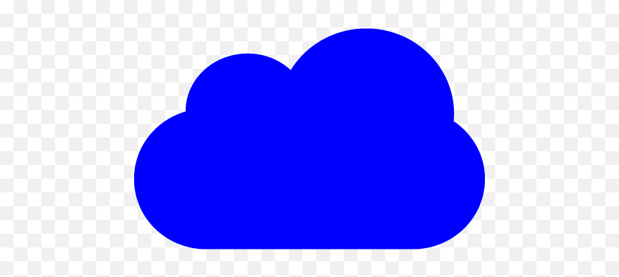 Blue Cloud 4 Icon - Dark Blue Cloud Clipart Emoji,Cloud Icon Transparent