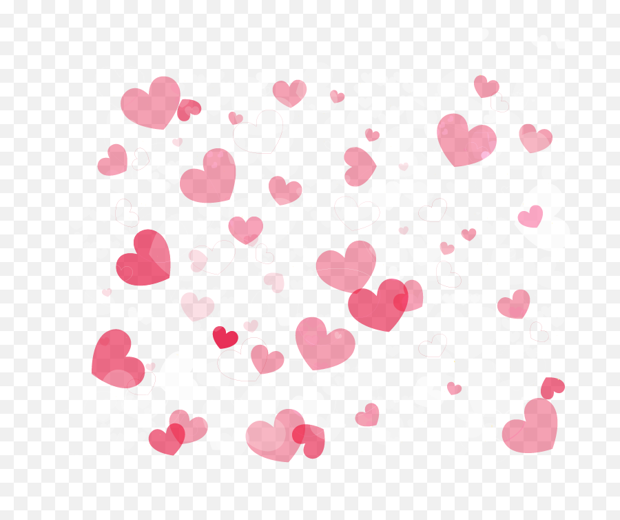 Download Pink Heart Background - Transparent Background Pink Hearts Clipart Emoji,Heart Background Png