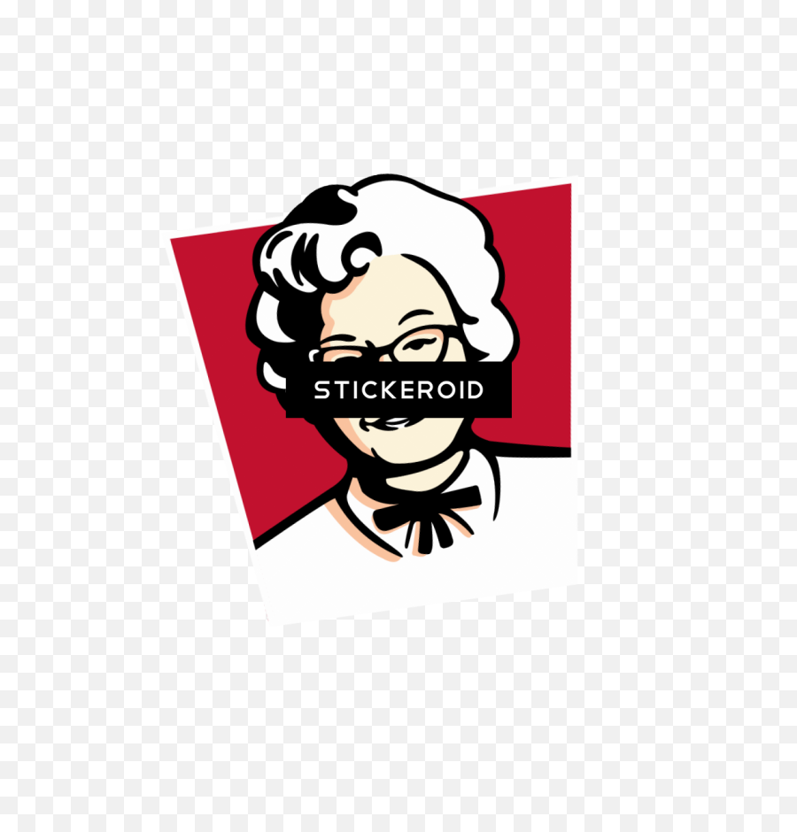 Grandma Clipart - Full Size Clipart 2549306 Pinclipart Kfc Claudia Sanders Emoji,Grandma Clipart
