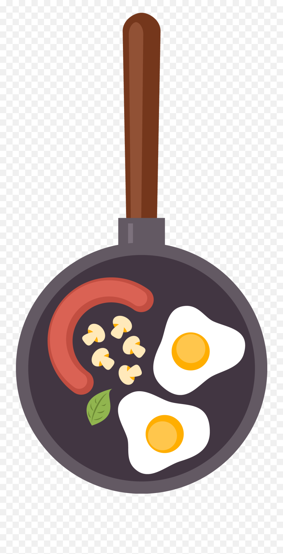 Breakfast Fast Food Eating Wok Transprent Png - Frying Pan Emoji,Food Clipart Transparent