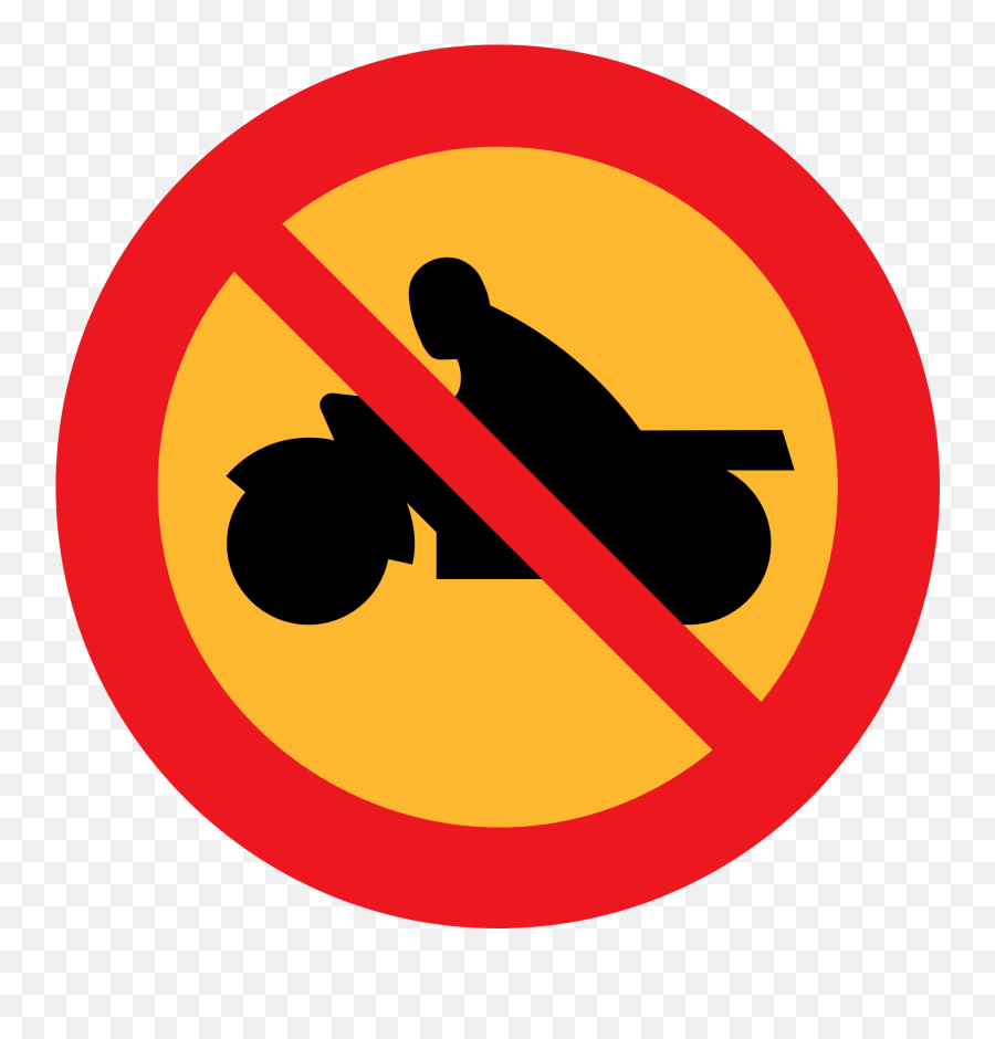 Motorbike Prohibition Sign Free Image Download Emoji,Prohibited Sign Png