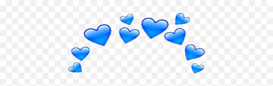 Hearts Heart Crown Neon Blueheart Sticker By Proomo Emoji,Blue Heart Transparent Background