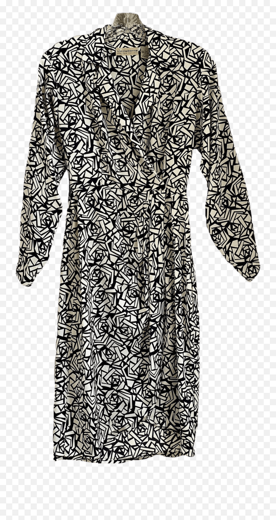 80u0027s Statement Dress Print Black And White Dress By Liz Emoji,Liz Claiborne Logo