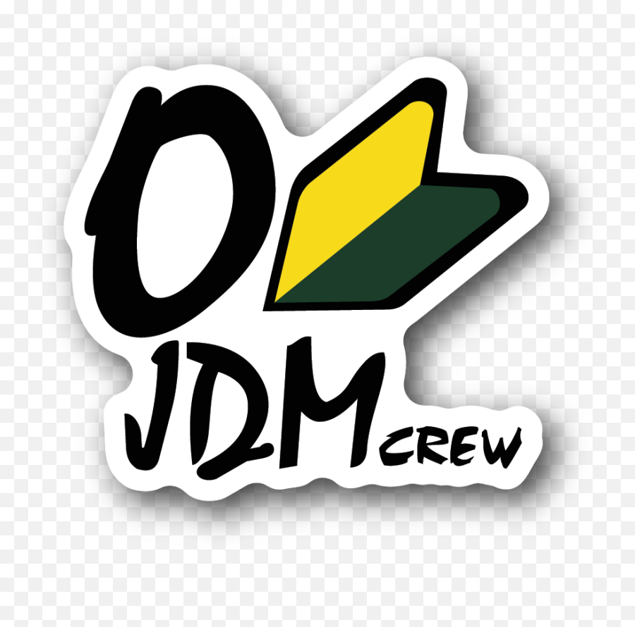 Jdm Crew Vinyl Sticker - Racing Sticker Vinyl Sticker Jdm Crew Emoji,Jdm Logo