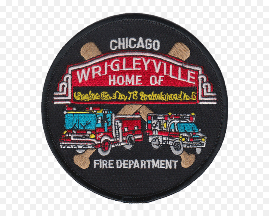 Chicago Fire Department House Patch - Wrigleyville Fire Department Logo Emoji,Chicago Fire New Logo
