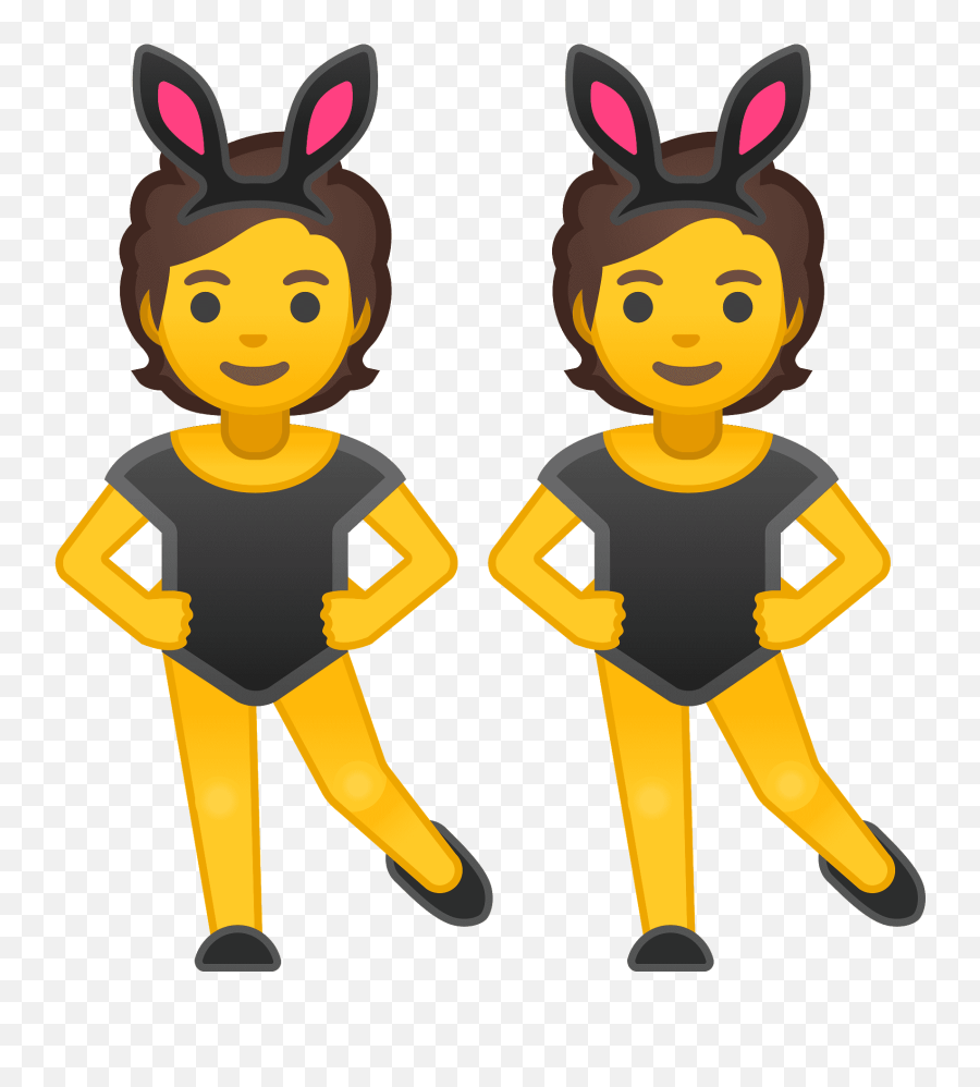 U200d Men With Bunny Ears Emoji - Meaning,Bunny Ears Png