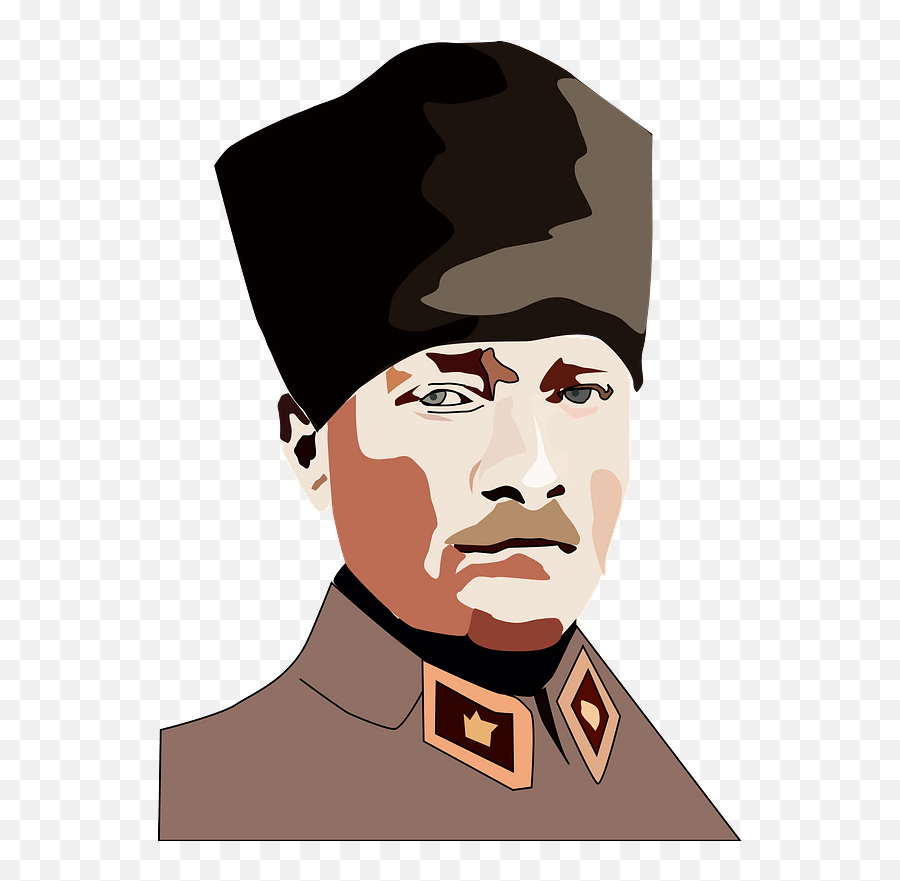 Mustafa Kemal Ataturk - Founder Of Turkey Clipart Free Mustafa Kemal Ataturk Clipart Emoji,Turkey Clipart Free
