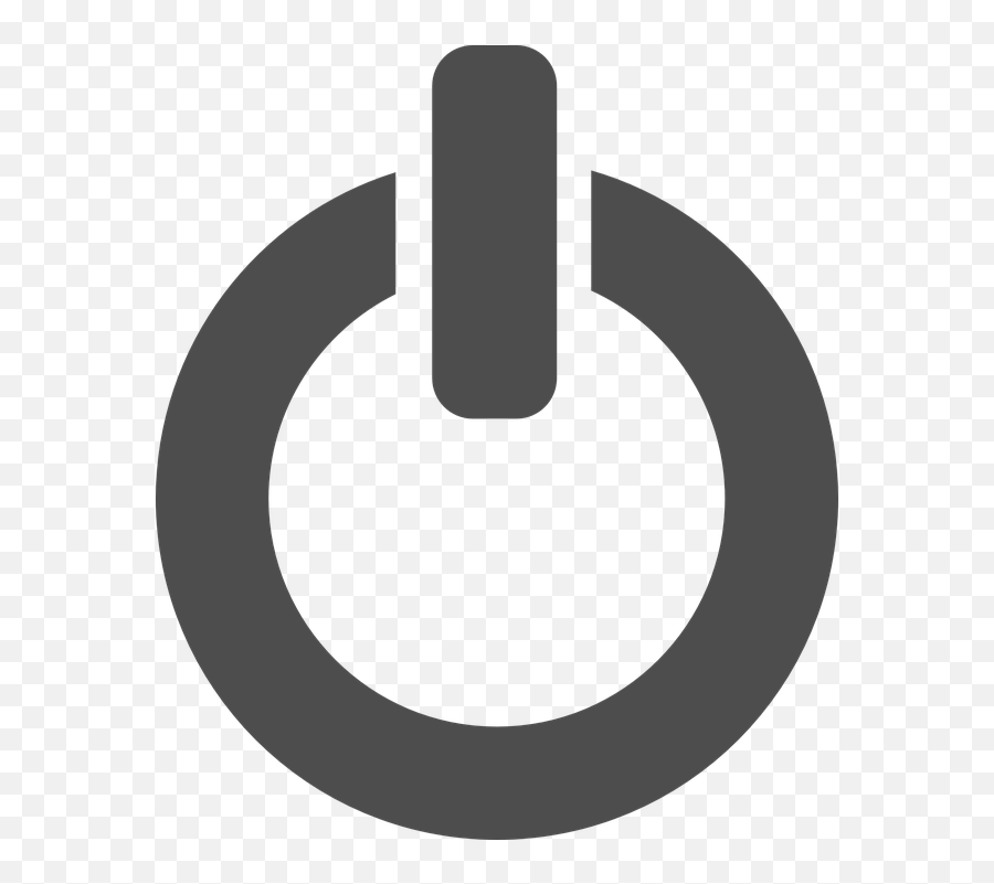 Shutdown Turn Off White - Transparent Power Button Logo Emoji,Off White Png