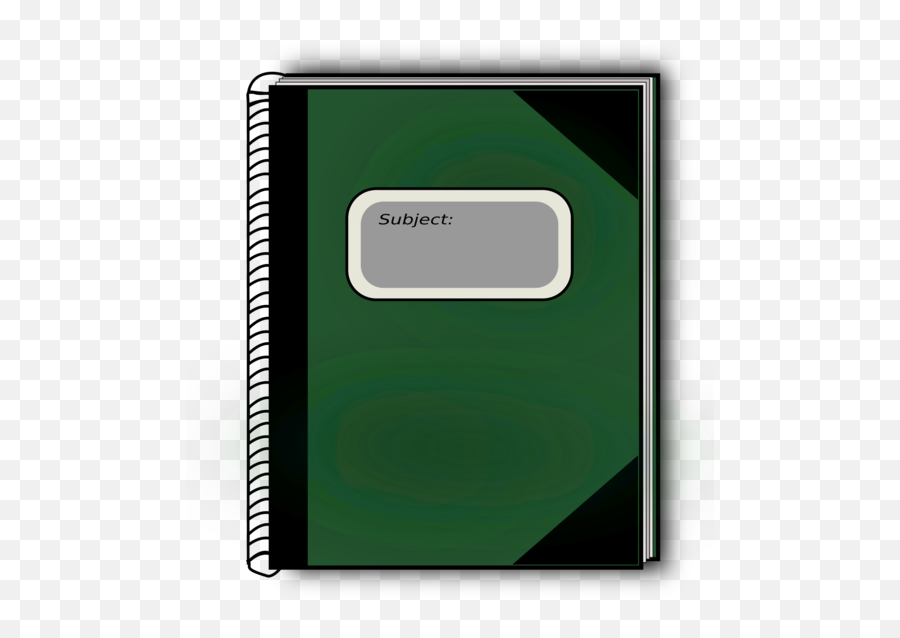 Green Rectangle Notebook Png Clipart - Red Notebook Png Emoji,Binder Clipart