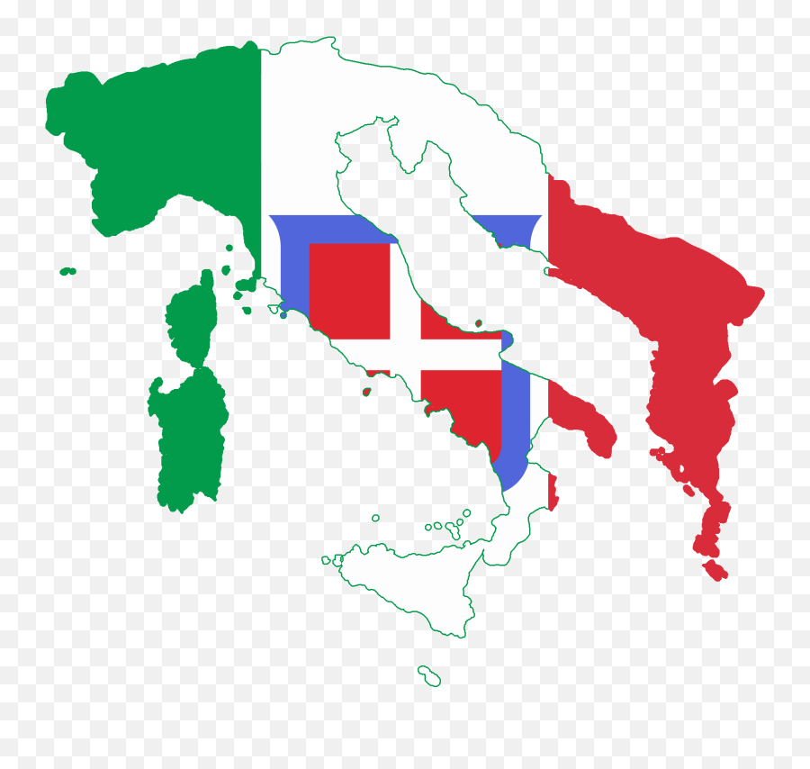 Kingdom Of Italy Png U0026 Free Kingdom Of Italypng Transparent - Greater Italy Flag Map Emoji,Italy Clipart