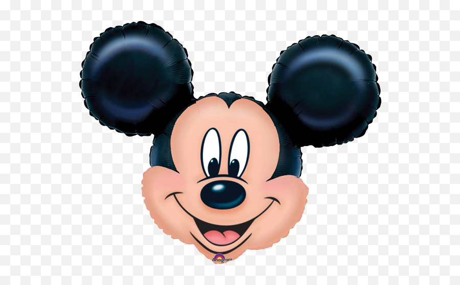 Download Mickey Mouse Head 27 Supershap 2110021 - Png Mickey Mouse Head Balloon Emoji,Mickey Mouse Face Png