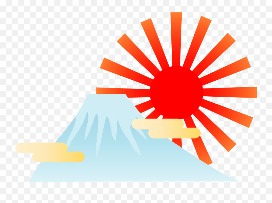 Sunrise Over Mount Fuji Clipart - Nissan Qashqai Emoji,Sunrise Clipart
