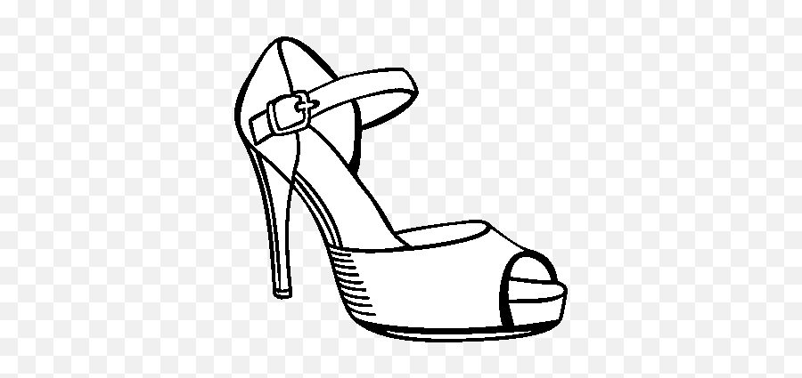 High Heel Coloring Pages - Clipart Best High Heel Coloring Pages Shoes Emoji,Heels Clipart