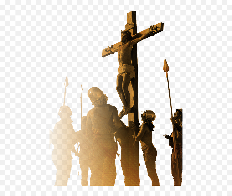 Jesus On The Cross Png - Transparent Cross Of Christ Png Jesus Christ In The Cross Png Emoji,Cross Png