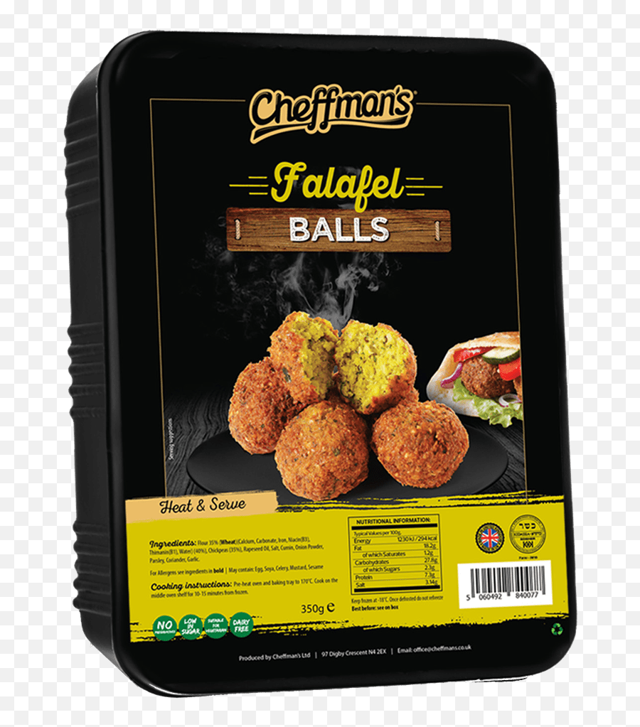 Retail Falafel Balls U2013 Cheffmans Emoji,Falafel Png