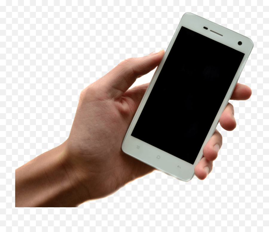 Man Holding Android Phone Png Image - Hand Holding Android Png Emoji,Cell Phone Png