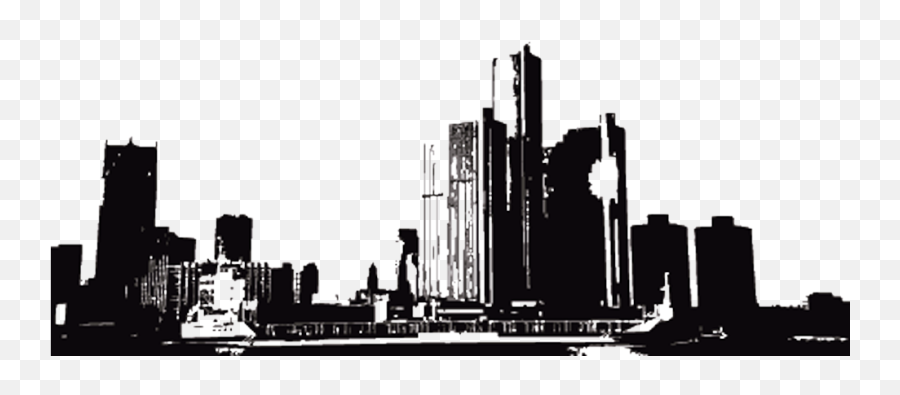 Download Detroit - Detroit City Skyline Png Png Image With Emoji,City Transparent Background