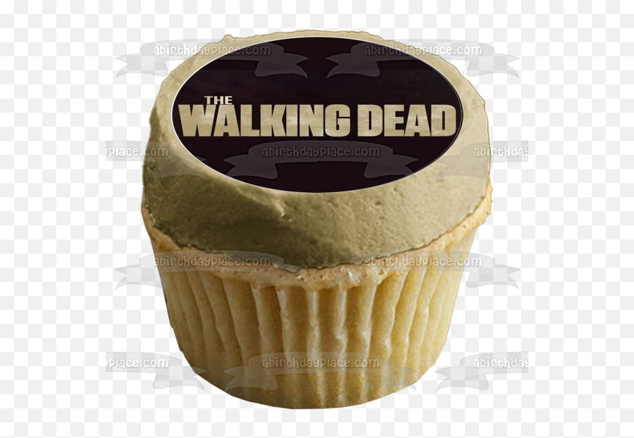 The Walking Dead Logo Daryl Leon Glenn Edible Cupcake Topper Images Abpid05808 - Birthday Cake Sean Connery Bond Emoji,The Walking Dead Logo