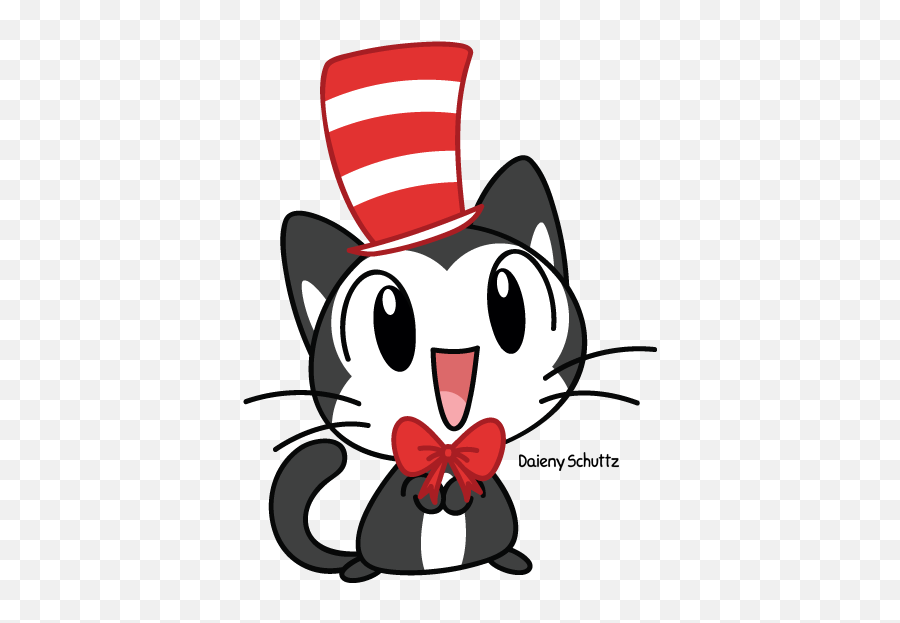 Cat In The Hat Chibi Clipart - Chibi Cat In Witch Hat Emoji,Cat In The Hat Clipart