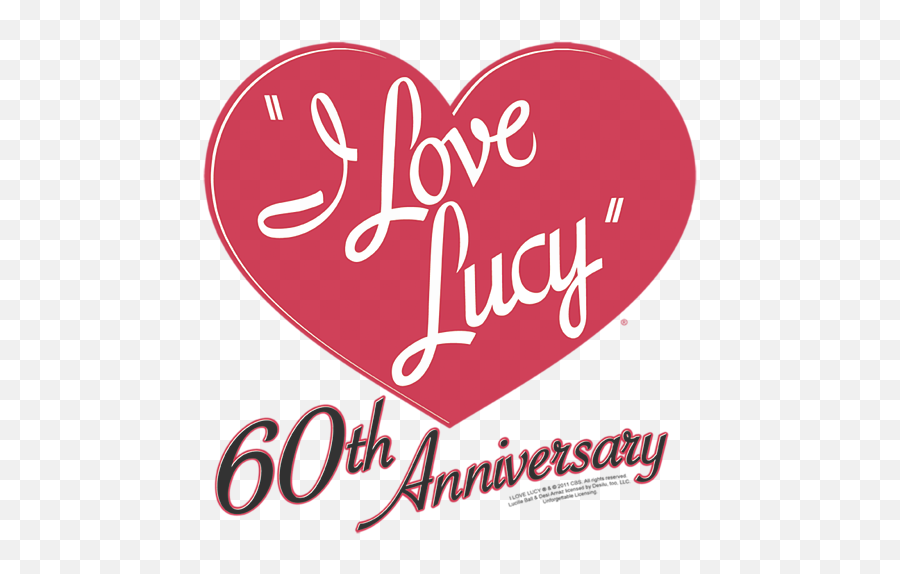Lucy - 60th Anniversary Kids Tshirt Love Lucy Emoji,I Love Lucy Logo