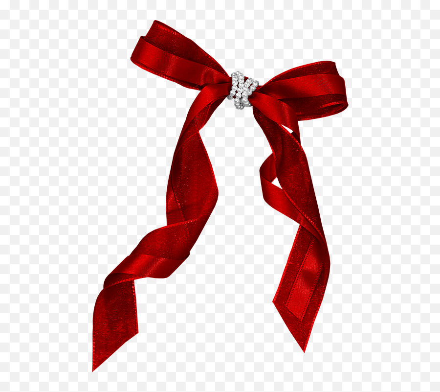 Christmas Ribbon Clipart Satin - Christmas Bow Tie Christmas Ribbon Png Transparent Background Emoji,Christmas Bow Clipart