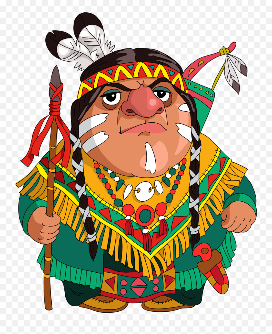 Cartoon Native American Png Transparent Cartoon - Jingfm Cartoon Indian Png Emoji,Native American Clipart