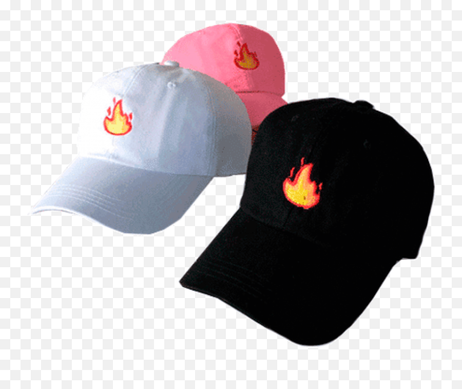 Free Png Download Fire Emoji Embroidery Baseball Cap - Gorra For Baseball,Fire Emoji Transparent