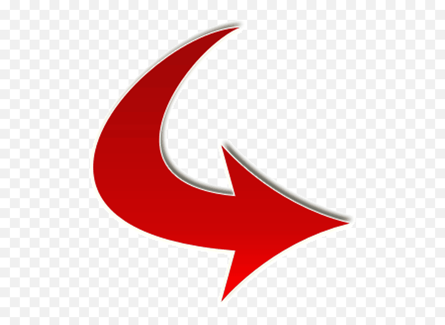 Red Arrow Curved Downright - Pearltrees Full Size Png Red Arrow Thick Emoji,Red Arrow Transparent Background