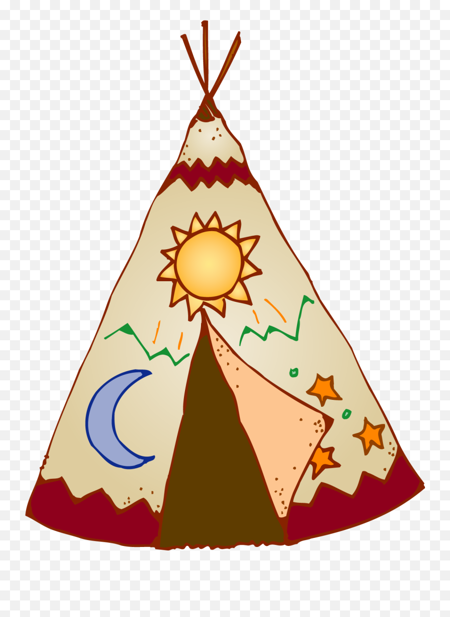 Native American Teepee Clip Art - Clip Art Tee Pee Emoji,Teepee Clipart