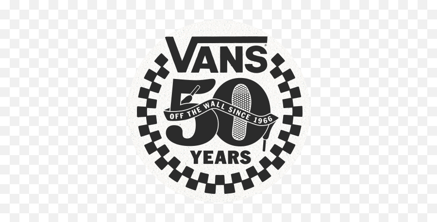 Checkered Vans Logo - Vans 50 Years Emoji,Vans Logo