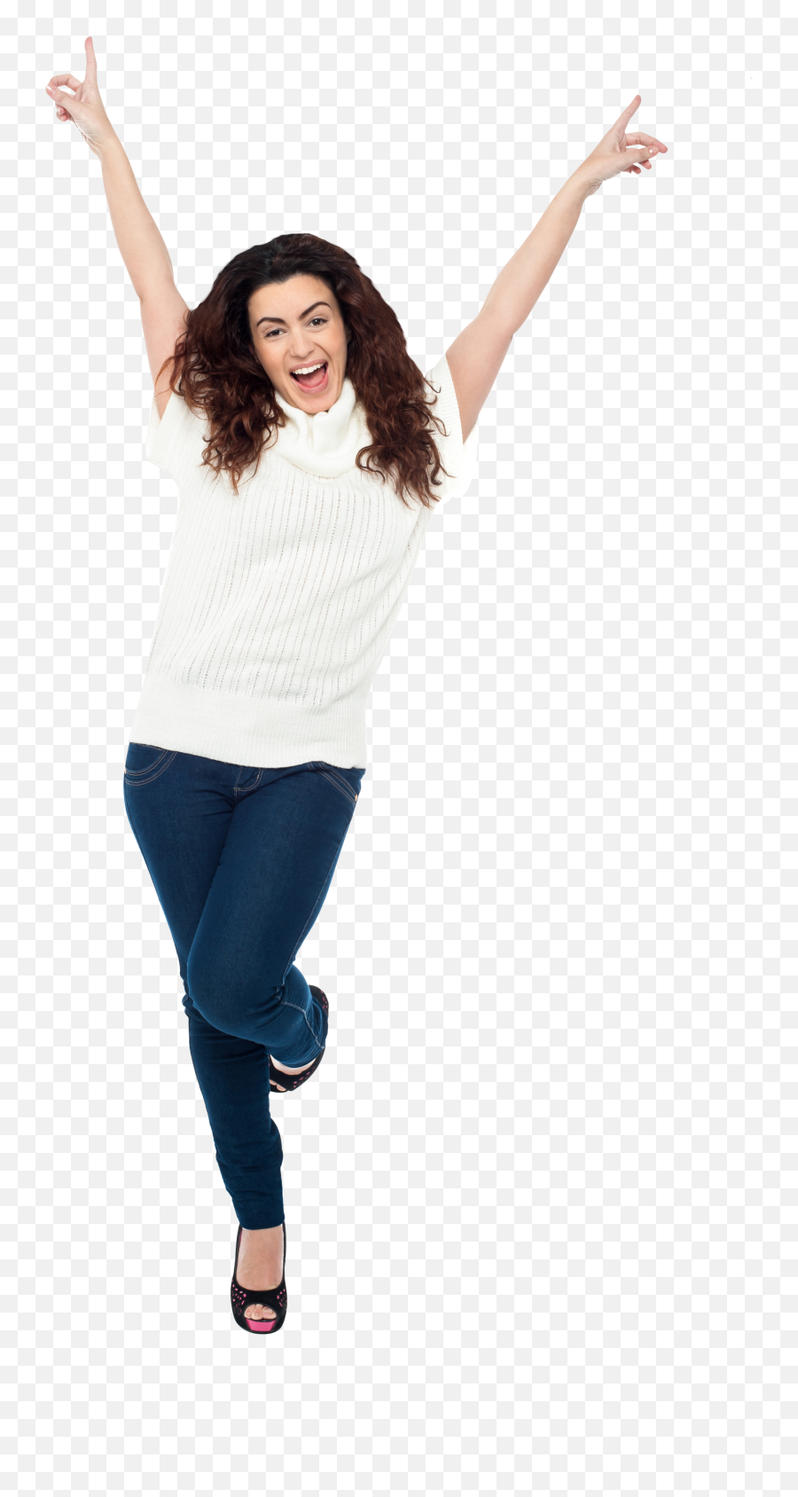 Download Happy Women Png Image For Free - Bras En L Air Danse Emoji,Women Png