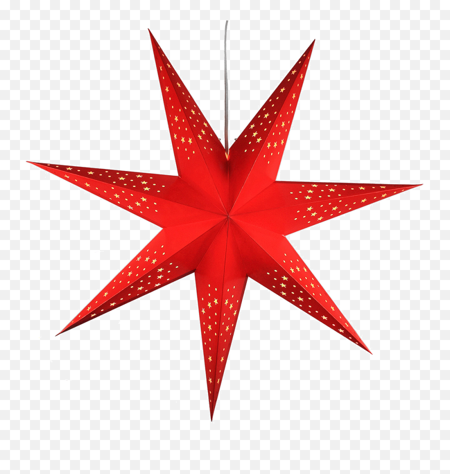 Red Star No Background - Paper Stars Lanterns Emoji,Red Star Png
