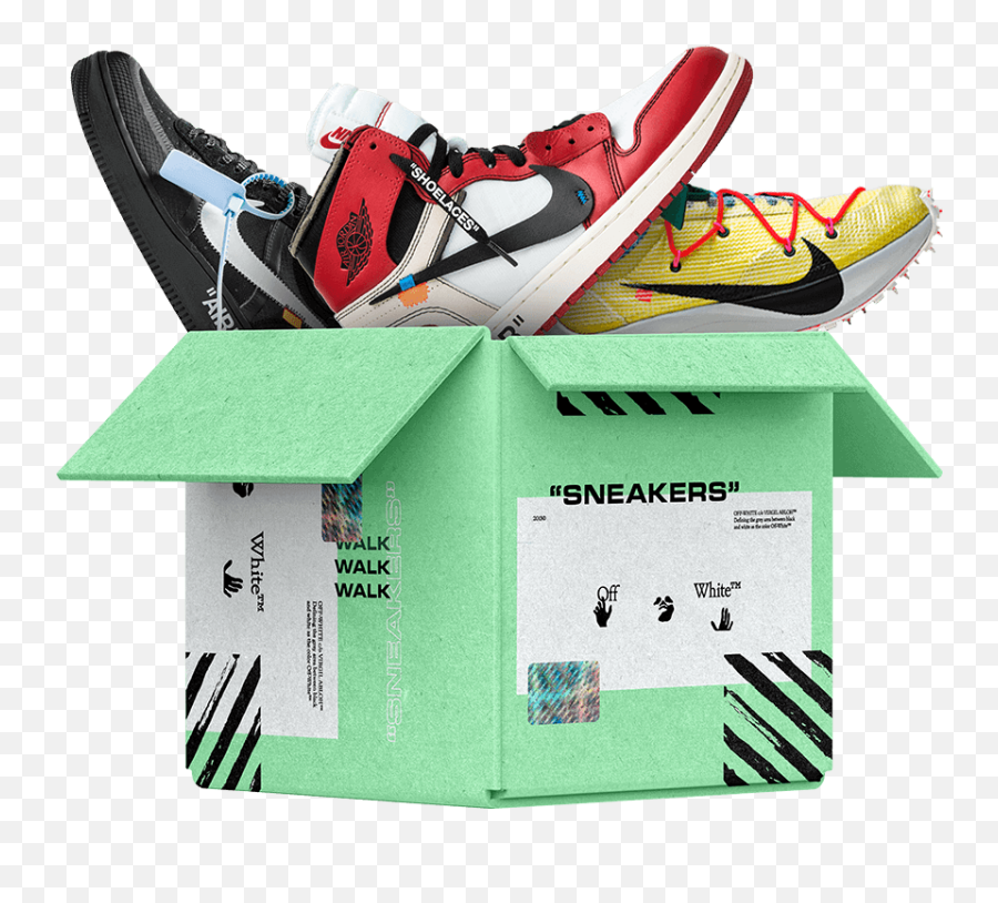 Off White Sneaker Box Online Mystery Boxes By Hypedrop - Sneaker Mystery Box Hypebeast Emoji,White Box Png