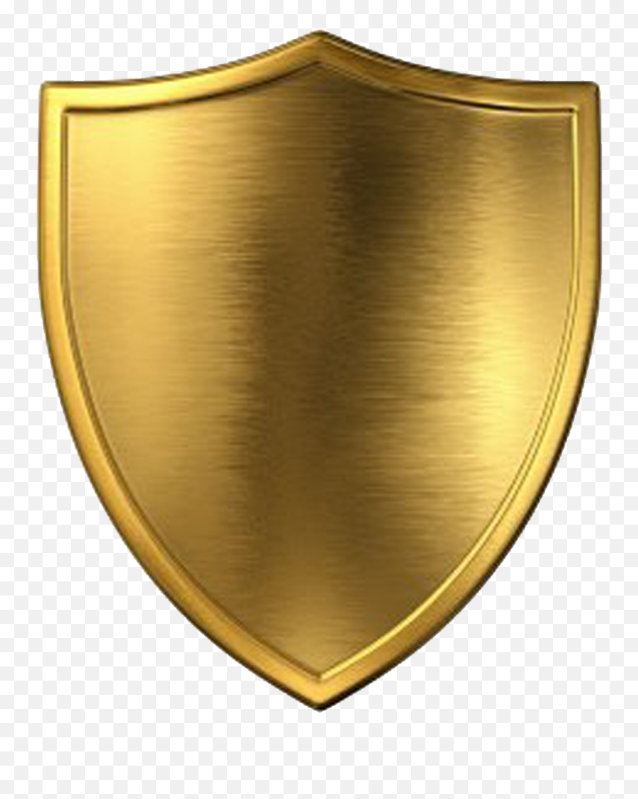 Gold Transparent Background Shield Png - Transparent Background Gold Shield Png Emoji,Shield Transparent