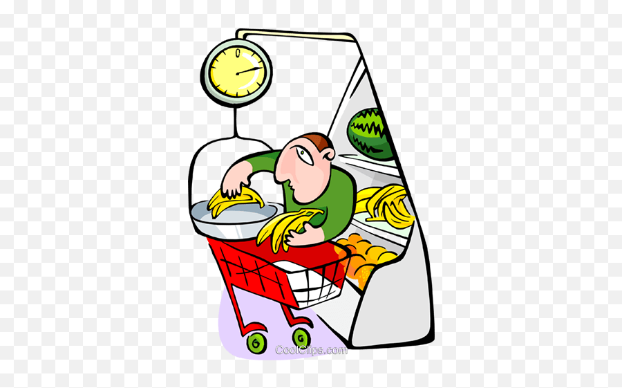 Grocery Store Royalty Free Vector Clip Art Illustration - Shopping Basket Emoji,Grocery Clipart