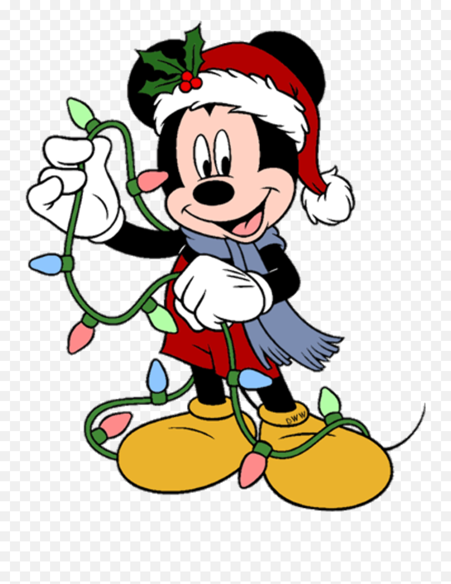 Mickey Mouse Christmas - Clipart Disney Characters Christmas Emoji,Disney Christmas Clipart