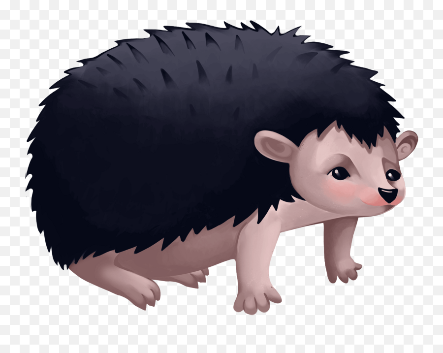 Hedgehog Clipart - Animal Figure Emoji,Porcupine Clipart