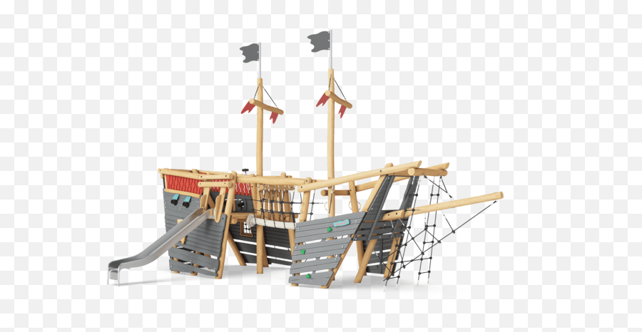 Pirate Ship Medium Robinia Ships Pirate Ship Medium - Robinia Ship Playground Emoji,Pirate Ship Png