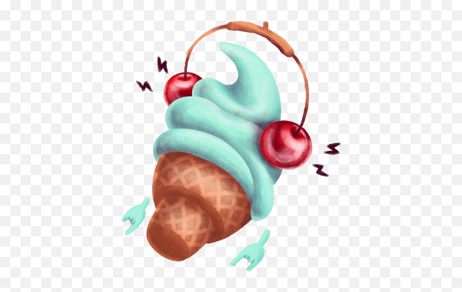 Ice Cream Sundae Gif - Cherry Emoji,Icecream Sundae Clipart