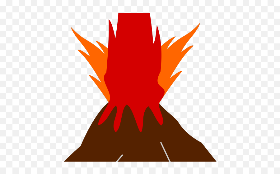 Volcano Clipart Vulcano - Png Download Language Emoji,Volcano Clipart