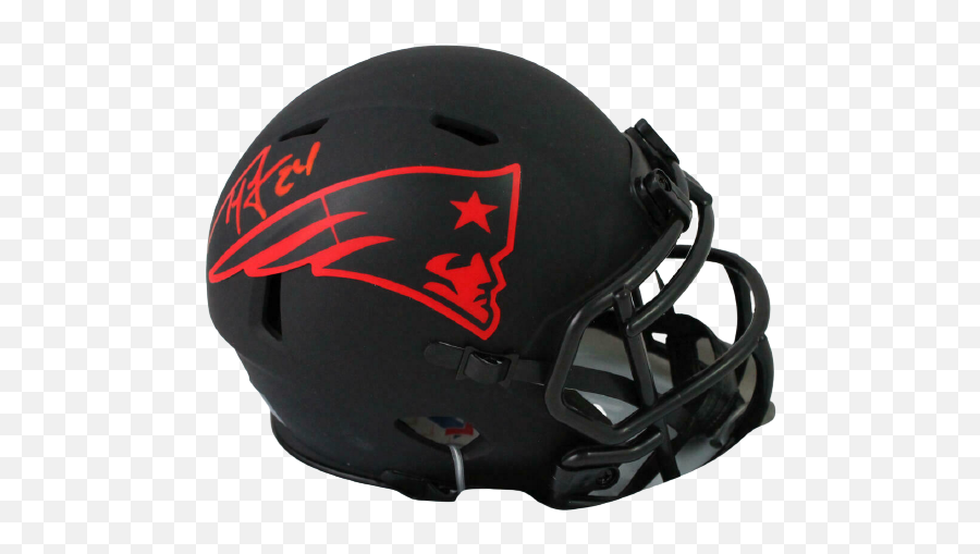 Ty Law New England Patriots Signed New England Patriots Eclipse Mini Helmet Bas Coa Emoji,New England Patriots Helmet Png