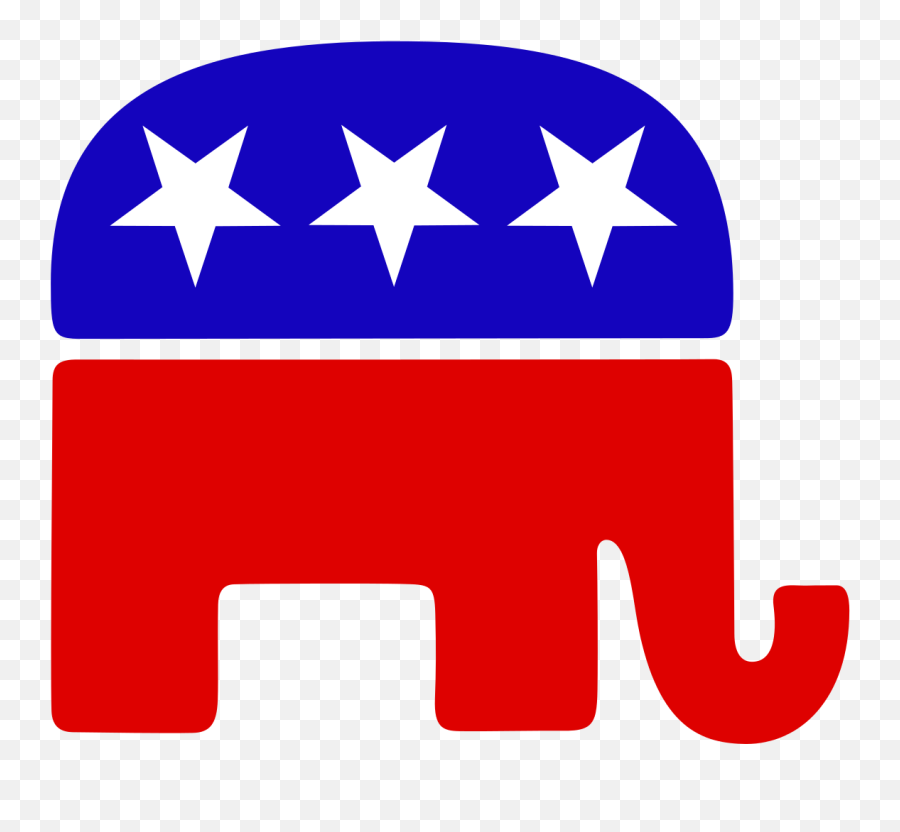 Elephant With Stars Clipart - Republican Party Logo Emoji,Stars Clipart
