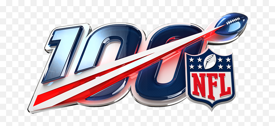 Download Nfl100 3d - Nfl 100th Season Logo Png Image With No 100 Nfl Logo Emoji,Nfl Logo Png