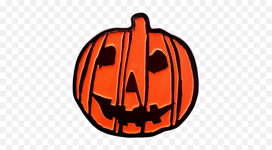 Halloween 2018 Pumpkin Logo Enamel Pin - Halloween Emoji,Halloween Logo