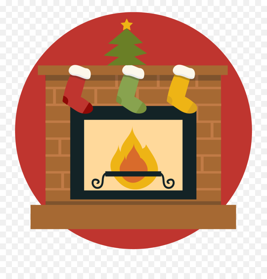 Free Cute Christmas Fireplace Clip Art - Cute Fire Place Drawing Emoji,Fireplace Clipart