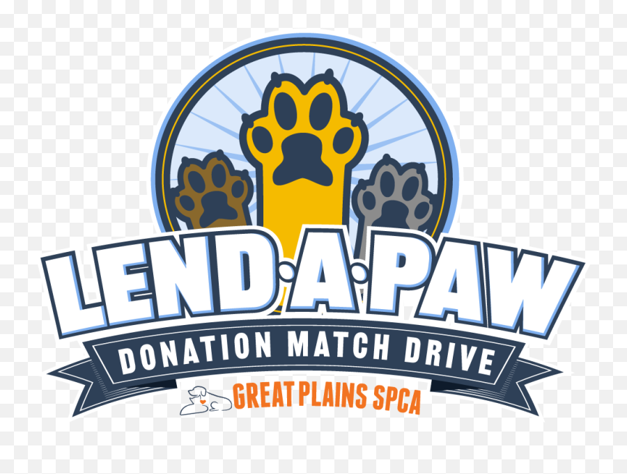 Lend A Paw Donation Match Drive - Great Plains Spca Emoji,Spca Logo