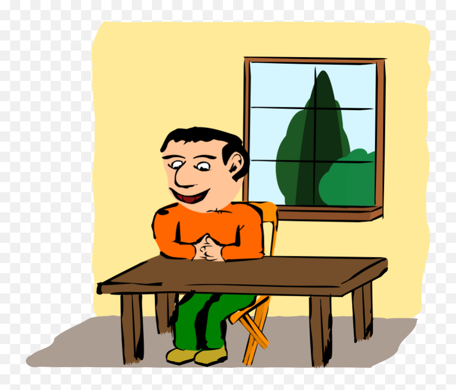 Download Medium Image - Sitting At The Table Clipart Png Emoji,Table Clipart Png